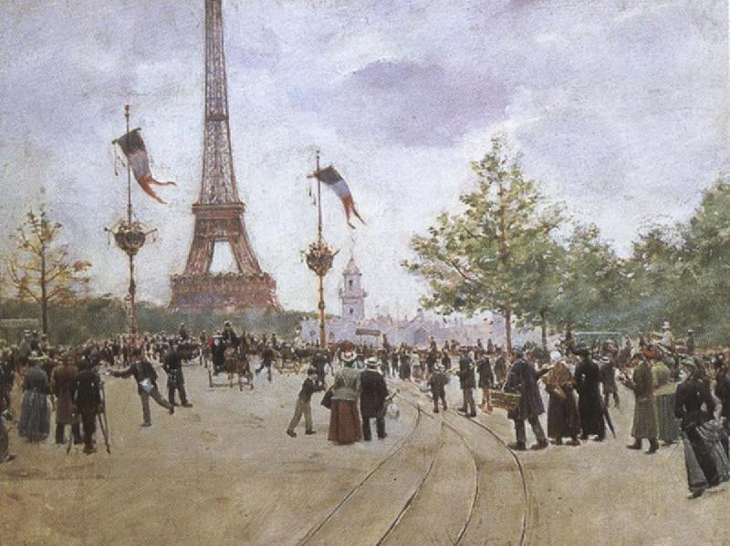 cesar franck entrabce to the exposition universelle by jean beraud oil painting picture